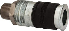 Parker - 3/4-14 Male NPT Industrial Pneumatic Hose Coupler - Steel, 3/4" Body Diam - USA Tool & Supply