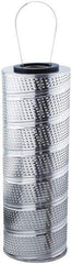 Parker - 6-1/4" OD, 0.5µ, Resin Cellulose Pleated-Resin Bonded Cartridge Filter - 18" Long - USA Tool & Supply