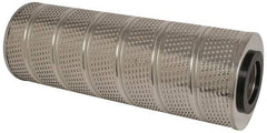 Parker - 6-1/4" OD, 10µ, Resin Cellulose Pleated-Resin Bonded Cartridge Filter - 18" Long - USA Tool & Supply