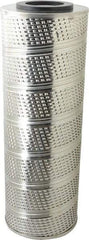 Parker - 6-1/4" OD, 30µ, Resin Cellulose Pleated-Resin Bonded Cartridge Filter - 18" Long - USA Tool & Supply