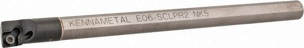 Kennametal - 12.19mm Min Bore Diam, 152.4mm OAL, 3/8" Shank Diam, E-SCLP Indexable Boring Bar - CP.. Insert, Screw Holding Method - USA Tool & Supply