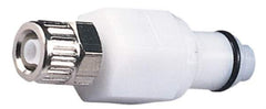 CPC Colder Products - 3/8" OD, Acetal Push-to-Connect Male Connector - 120 Max psi, White - USA Tool & Supply