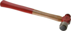 Proto - 3/4 Lb Head Ball Pein Hammer - Wood Handle with Red Laquer Grip, 13" OAL - USA Tool & Supply