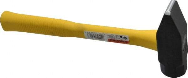 Stanley - 2-1/2 Lb Head Blacksmith's Hammer - 13-3/4" OAL, Fiberglass Handle - USA Tool & Supply