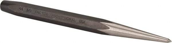 Proto - 3/8" Prick Punch - 5-1/4" OAL, Steel - USA Tool & Supply