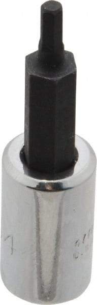 Proto - 1/4" Drive, 7/64" Hex Bit Socket - 1-7/8" OAL, 1" Bit Length - USA Tool & Supply