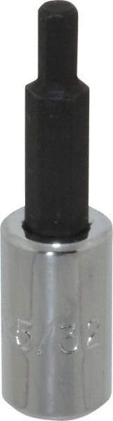Proto - 1/4" Drive, 5/32" Hex Bit Socket - 1-7/8" OAL, 1" Bit Length - USA Tool & Supply