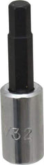 Proto - 1/4" Drive, 7/32" Hex Bit Socket - 1-7/8" OAL, 1" Bit Length - USA Tool & Supply