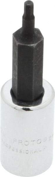 Proto - 1/4" Drive, 2mm Hex Bit Socket - 1-7/8" OAL, 1" Bit Length - USA Tool & Supply