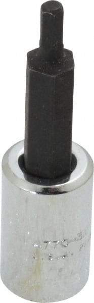 Proto - 1/4" Drive, 3mm Hex Bit Socket - 1-7/8" OAL, 1" Bit Length - USA Tool & Supply