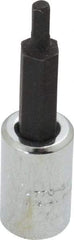 Proto - 1/4" Drive, 3mm Hex Bit Socket - 1-7/8" OAL, 1" Bit Length - USA Tool & Supply