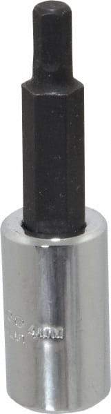 Proto - 1/4" Drive, 4mm Hex Bit Socket - 1-7/8" OAL, 1" Bit Length - USA Tool & Supply