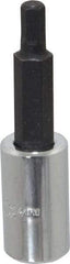 Proto - 1/4" Drive, 4mm Hex Bit Socket - 1-7/8" OAL, 1" Bit Length - USA Tool & Supply