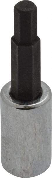 Proto - 1/4" Drive, 5mm Hex Bit Socket - 1-7/8" OAL, 1" Bit Length - USA Tool & Supply