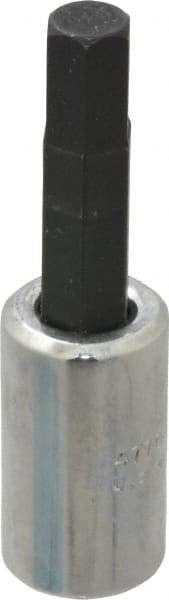 Proto - 1/4" Drive, 6mm Hex Bit Socket - 1-7/8" OAL, 1" Bit Length - USA Tool & Supply