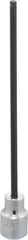 Proto - 3/8" Drive, 5/32" Hex Bit Socket - 6-3/32" OAL, 5" Bit Length, Long Hex Bit Socket - USA Tool & Supply
