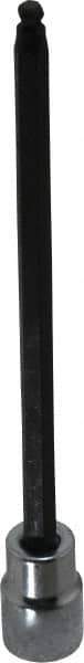 Proto - 3/8" Drive, 3/16" Hex Bit Socket - 6-3/32" OAL, 5" Bit Length, Long Ball End Hex Bit Socket - USA Tool & Supply