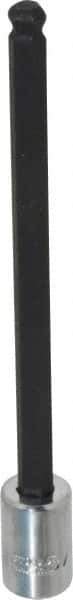 Proto - 3/8" Drive, 5/16" Hex Bit Socket - 6-3/32" OAL, 5" Bit Length, Long Ball End Hex Bit Socket - USA Tool & Supply