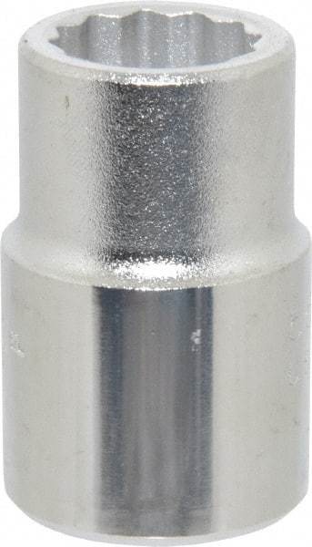 Proto - 3/4", 3/4" Drive, Standard Hand Socket - 12 Points, 2" OAL, Chrome Finish - USA Tool & Supply