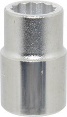 Proto - 3/4", 3/4" Drive, Standard Hand Socket - 12 Points, 2" OAL, Chrome Finish - USA Tool & Supply