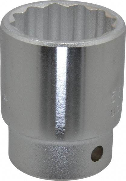 Proto - 1-3/8", 3/4" Drive, Standard Hand Socket - 12 Points, 2-9/32" OAL, Chrome Finish - USA Tool & Supply