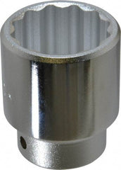 Proto - 1-5/8", 3/4" Drive, Standard Hand Socket - 12 Points, 2-5/8" OAL, Chrome Finish - USA Tool & Supply