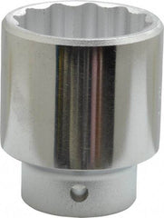 Proto - 3/8" Drive, Standard Hand Socket - 12 Points, 2-1/8" OAL, Chrome Finish - USA Tool & Supply