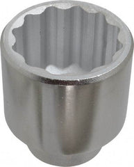 Proto - 2-1/4", 3/4" Drive, Standard Hand Socket - 12 Points, 3-13/32" OAL, Chrome Finish - USA Tool & Supply