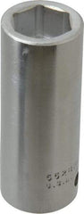 Proto - 7/8", 3/4" Drive, Deep Hand Socket - 6 Points, 3-1/2" OAL, Chrome Finish - USA Tool & Supply