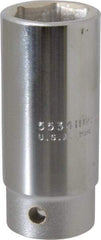 Proto - 1-1/16", 3/4" Drive, Deep Hand Socket - 6 Points, 3-1/2" OAL, Chrome Finish - USA Tool & Supply