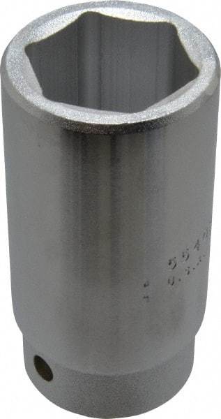 Proto - 1-1/4", 3/4" Drive, Deep Hand Socket - 6 Points, 3-1/2" OAL - USA Tool & Supply