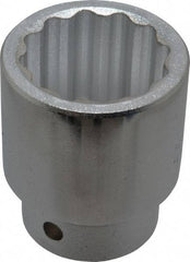 Proto - 3/4" Drive, Standard Hand Socket - 12 Points, 2-13/32" OAL, Chrome Finish - USA Tool & Supply