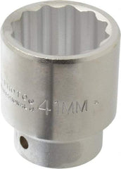 Proto - 3/4" Drive, Standard Hand Socket - 12 Points, 2-5/8" OAL, Chrome Finish - USA Tool & Supply
