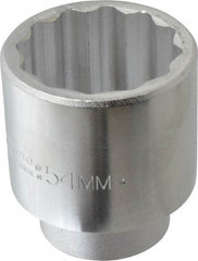 Proto - 3/4" Drive, Standard Hand Socket - 12 Points, 3-9/32" OAL, Chrome Finish - USA Tool & Supply