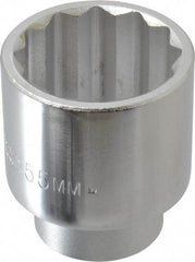 Proto - 2-1/16", 3/4" Drive, Standard Hand Socket - 12 Points, 3-5/32" OAL, Chrome Finish - USA Tool & Supply