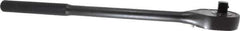 Proto - 3/4" Drive Pear Head Standard Ratchet - Black Oxide Finish, 20" OAL, 24 Gear Teeth, Standard Knurled Handle, Standard Head - USA Tool & Supply