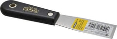 Stanley - 1-1/4" Wide Steel Putty Knife - Flexible, Nylon Handle, 7-1/2" OAL - USA Tool & Supply