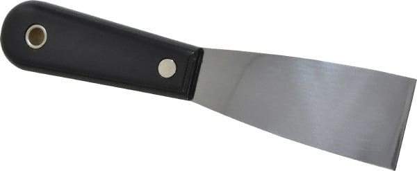 Stanley - 1-1/2" Wide Steel Putty Knife - Flexible, Nylon Handle, 7-1/2" OAL - USA Tool & Supply