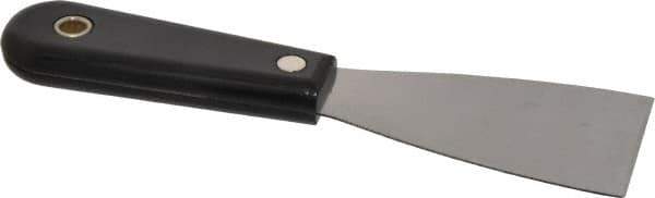 Stanley - 2" Wide Steel Putty Knife - Stiff, Nylon Handle, 7-1/2" OAL - USA Tool & Supply