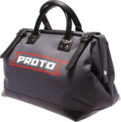 Proto - 1 Pocket White Canvas Tool Bag - 14" Wide x 14" Deep x 14" High - USA Tool & Supply