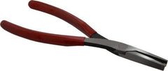 Proto - 7-25/32" OAL, 1-9/16" Jaw Length x 17/32" Jaw Width, Long Nose Duckbill Pliers - Serrated Jaw, Standard Head, Plastisol Handles - USA Tool & Supply