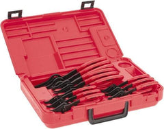 Proto - 12 Piece, Retaining Ring Pliers Set - 5-7/8, 5-3/4, 5-11/16, 5-7/8, 5-3/4, 5-11/16, 7-1/2, 7-3/8, 7-1/8, 9-1/4, 9 & 8-5/8" OAL - USA Tool & Supply