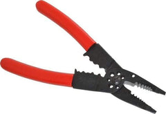 Proto - 22 to 10 AWG Capacity Wire Stripper/Crimper - 8-1/4" OAL, Plastisol Handle - USA Tool & Supply