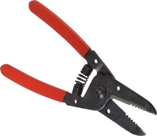 Proto - 30 to 22 AWG Capacity Wire Stripper - 6-1/16" OAL, Plastisol Handle - USA Tool & Supply