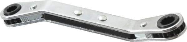 Proto - 7/32" x 9/32" 12 Point Reversible Ratcheting Offset Box Wrench - Double End, 4-1/8" OAL, Steel, 25° Offset - USA Tool & Supply