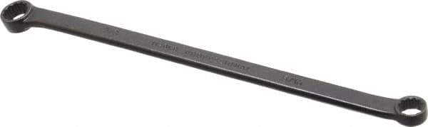 Proto - 5/16" x 3/8" 12 Point Offset Box Wrench - Double End, 6-15/16" OAL, Steel, Black Finish, 15° Offset - USA Tool & Supply