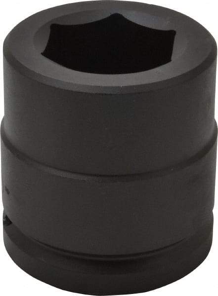 Proto - 1-1/2" Drive 1-13/16" Standard Impact Socket - 6 Points, 3-11/32" OAL - USA Tool & Supply