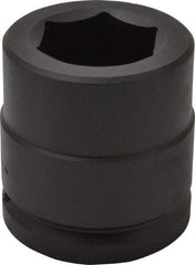 Proto - 1-1/2" Drive 1-13/16" Standard Impact Socket - 6 Points, 3-11/32" OAL - USA Tool & Supply