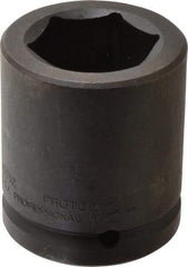 Proto - 1-1/2" Drive 2" Standard Impact Socket - 6 Points, 3-5/8" OAL - USA Tool & Supply