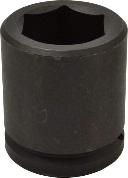 Proto - 1-1/2" Drive 2-1/16" Standard Impact Socket - 6 Points, 3-5/8" OAL - USA Tool & Supply